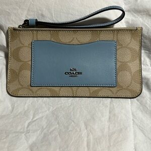 Thin Coach Wristlet